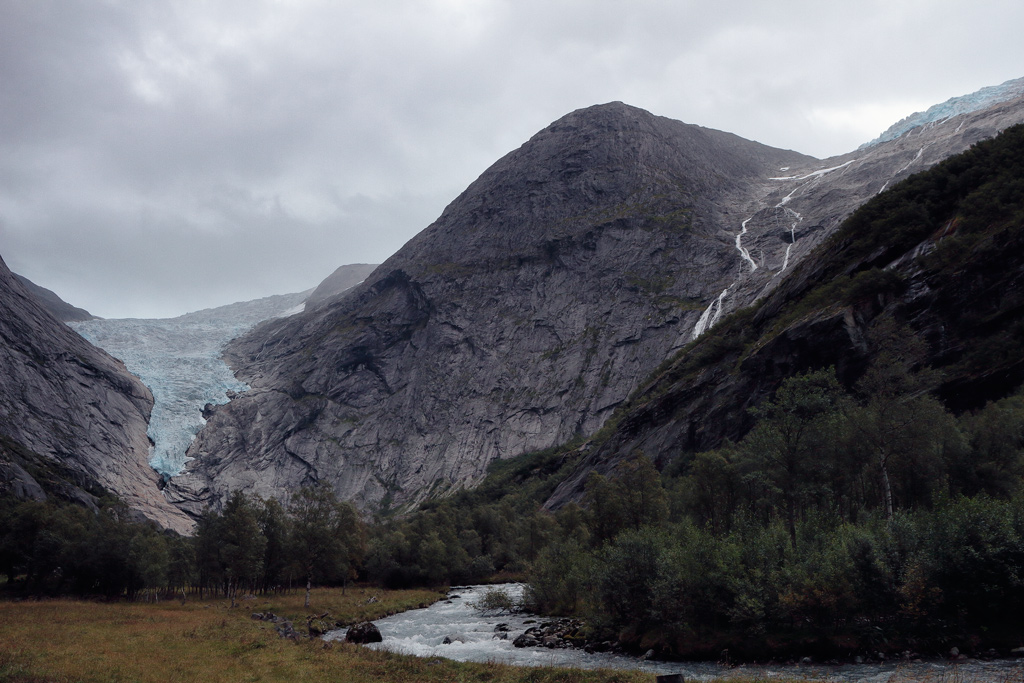 The mighty Briksdal Glacier is part of the Jostedal Glacier national park.
